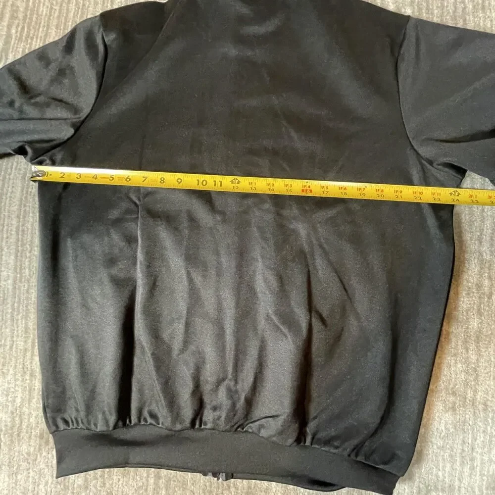 Adidas Classic TT Track Jacket Mens XL Black 3 Stripe Originals IY8077 New